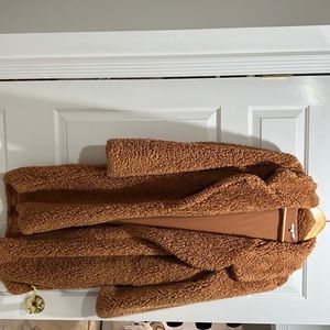 Tularosa Brown Teddy Coat like new sz M
